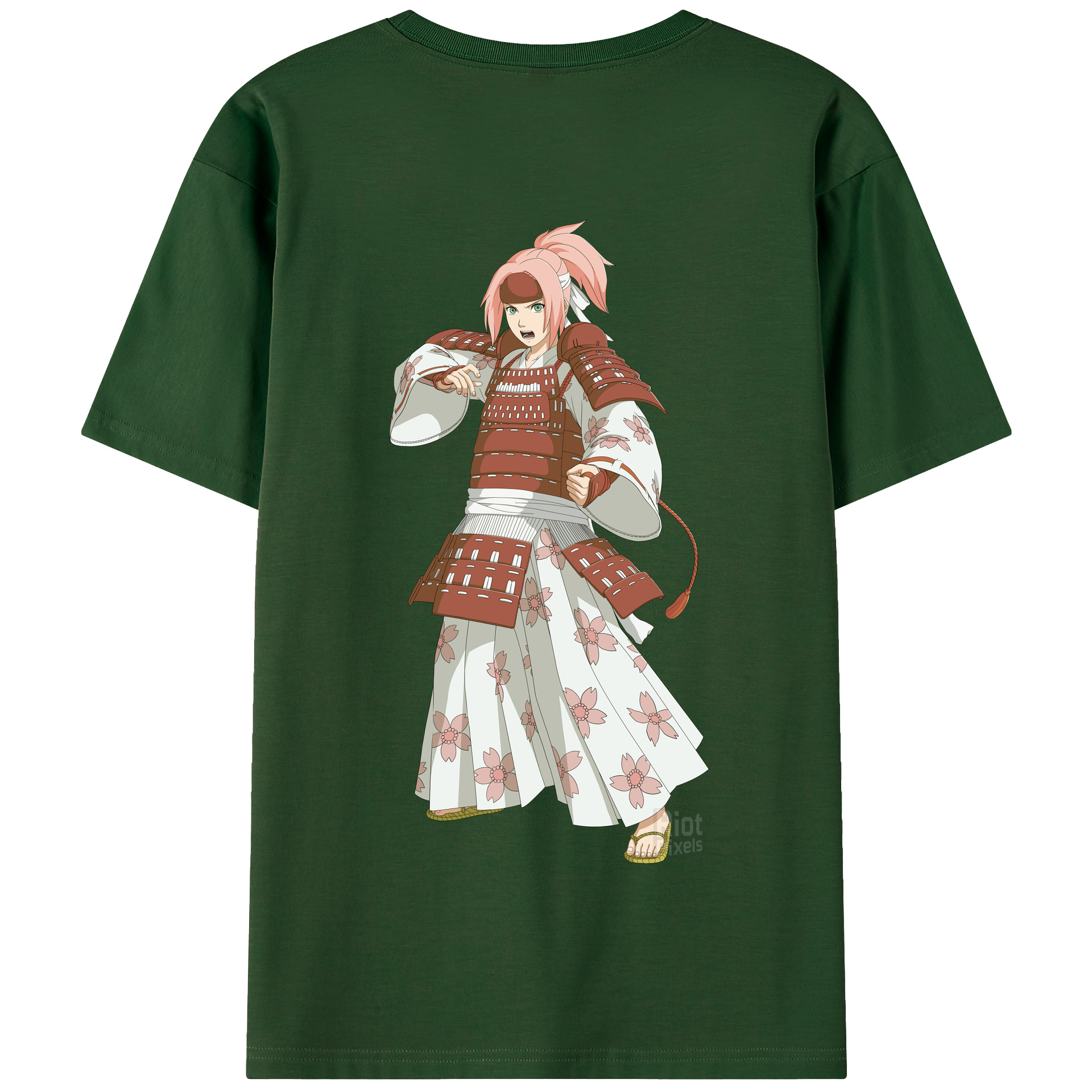 （画像用） NARUTO -ナルト- 春野サクラ Haruno Sakura 綿100％半袖Tシャツ（背面プリント）